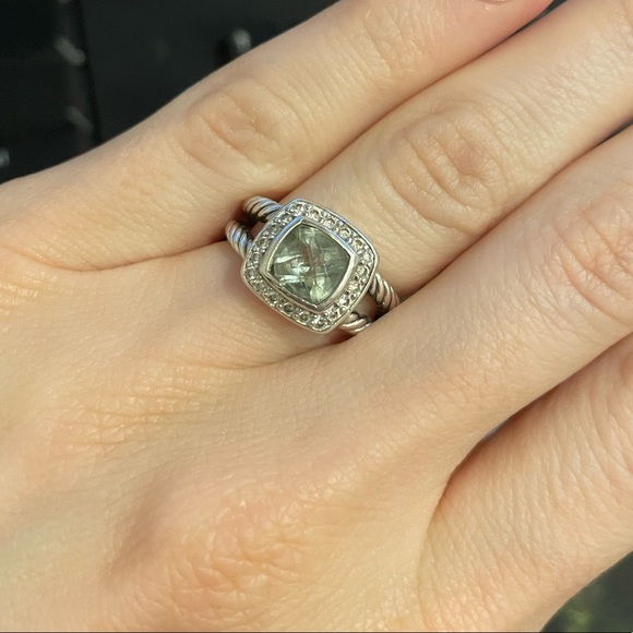 David Yurman Albion Petite Ring with Gemstone Diamonds